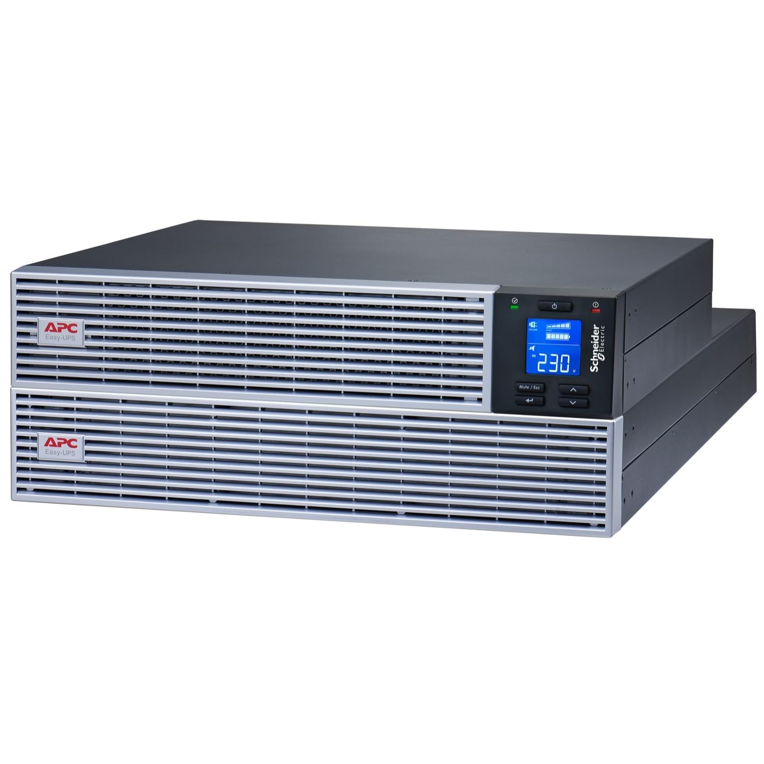 APC Easy UPS On-Line SRVL UPS Rack Li-ion AC 230V 900Watt 1000VA USB RS-232 RJ-45 RJ-11 output connectors 6 4U 19 Black with Rail K