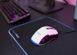 TRUST Souris gaming filaire YBAR blanche