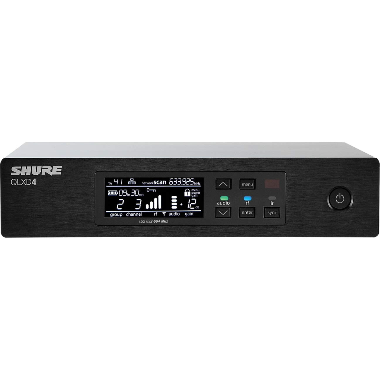 Shure Wireless Digital Receiver AES-256, 606-670MHz