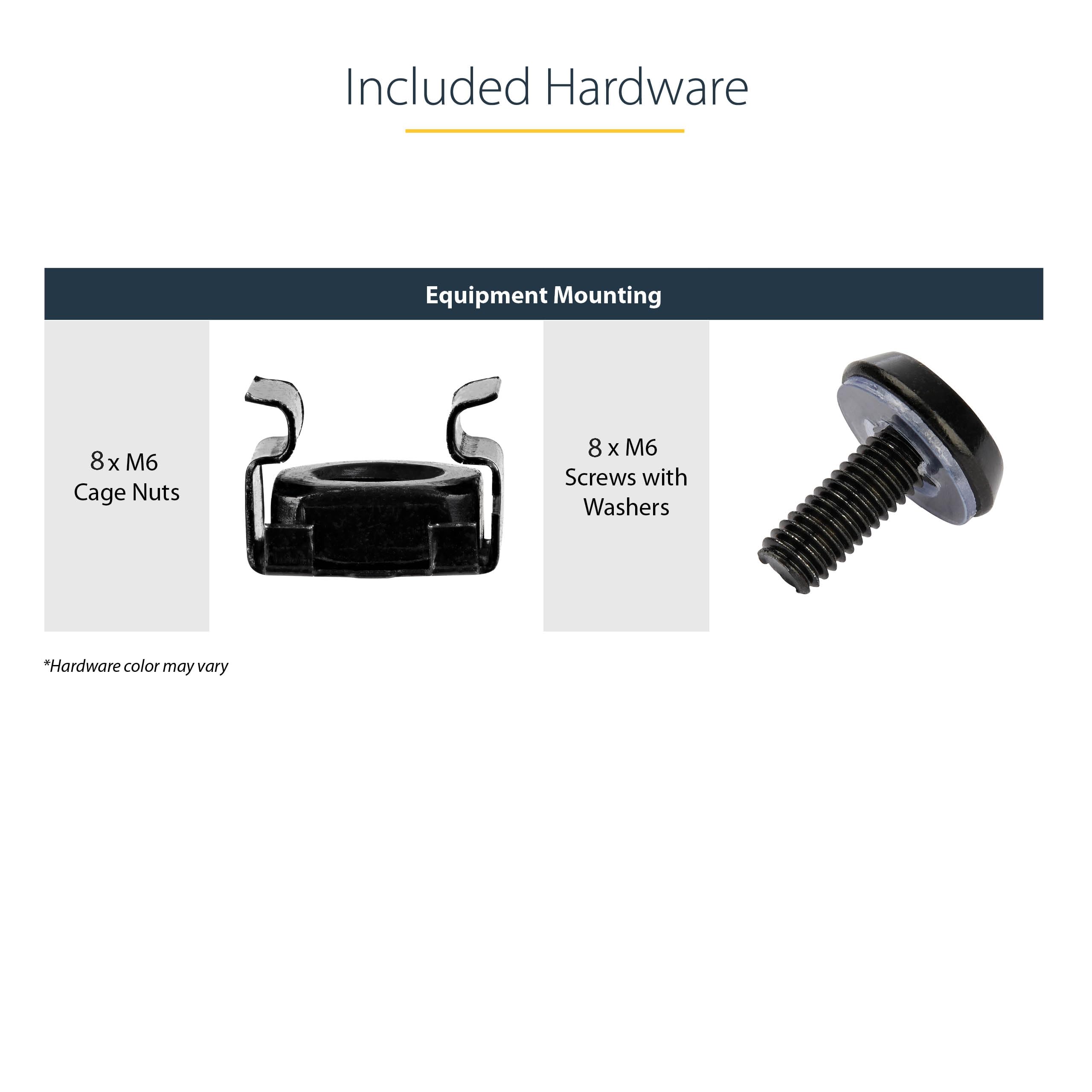 2-Pack 1U Server Vented Rack Shelf/Tray