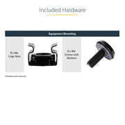 2-Pack 1U Server Vented Rack Shelf/Tray