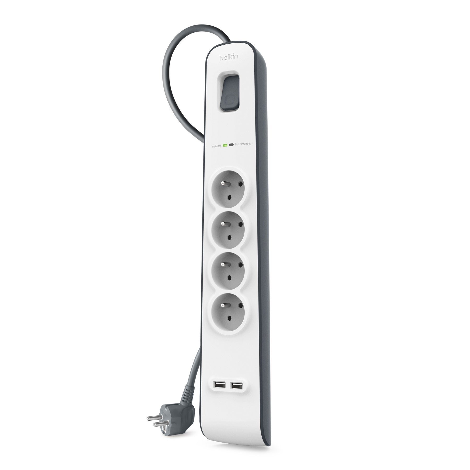 BELKIN Multiprise/Parafoudre 4 Prises 2 Ports USB
