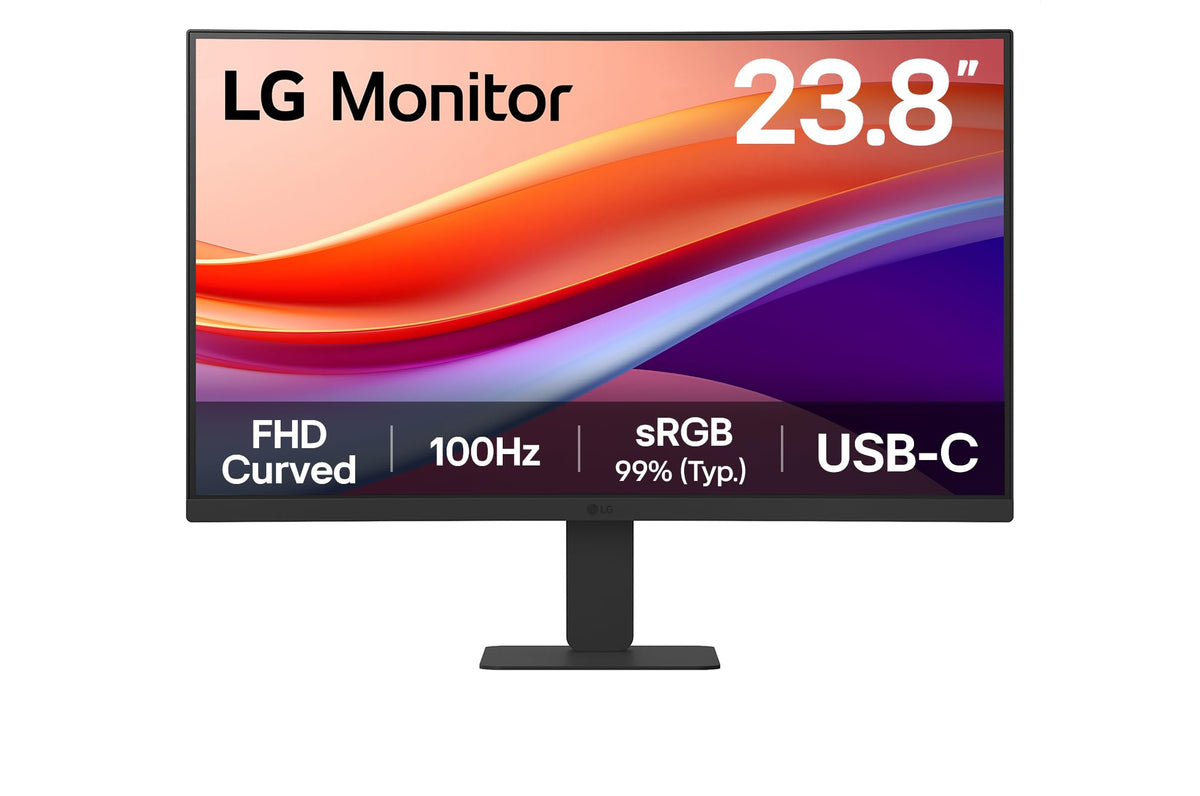 LG - Ecran LCD incurve - 24p 1920x1080 FHD 100 Hz - VA - 5 ms - Inclinable - Garantie 3 ans