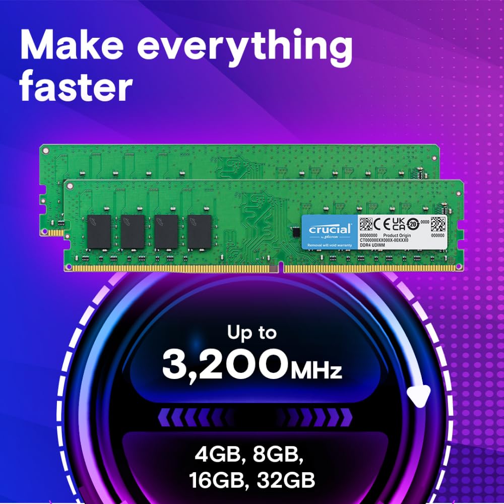 Crucial CT16G4DFRA32A - 16 GB - 1 x 16 GB - DDR4 - 3200 MHz (CT16G4DFRA32A)