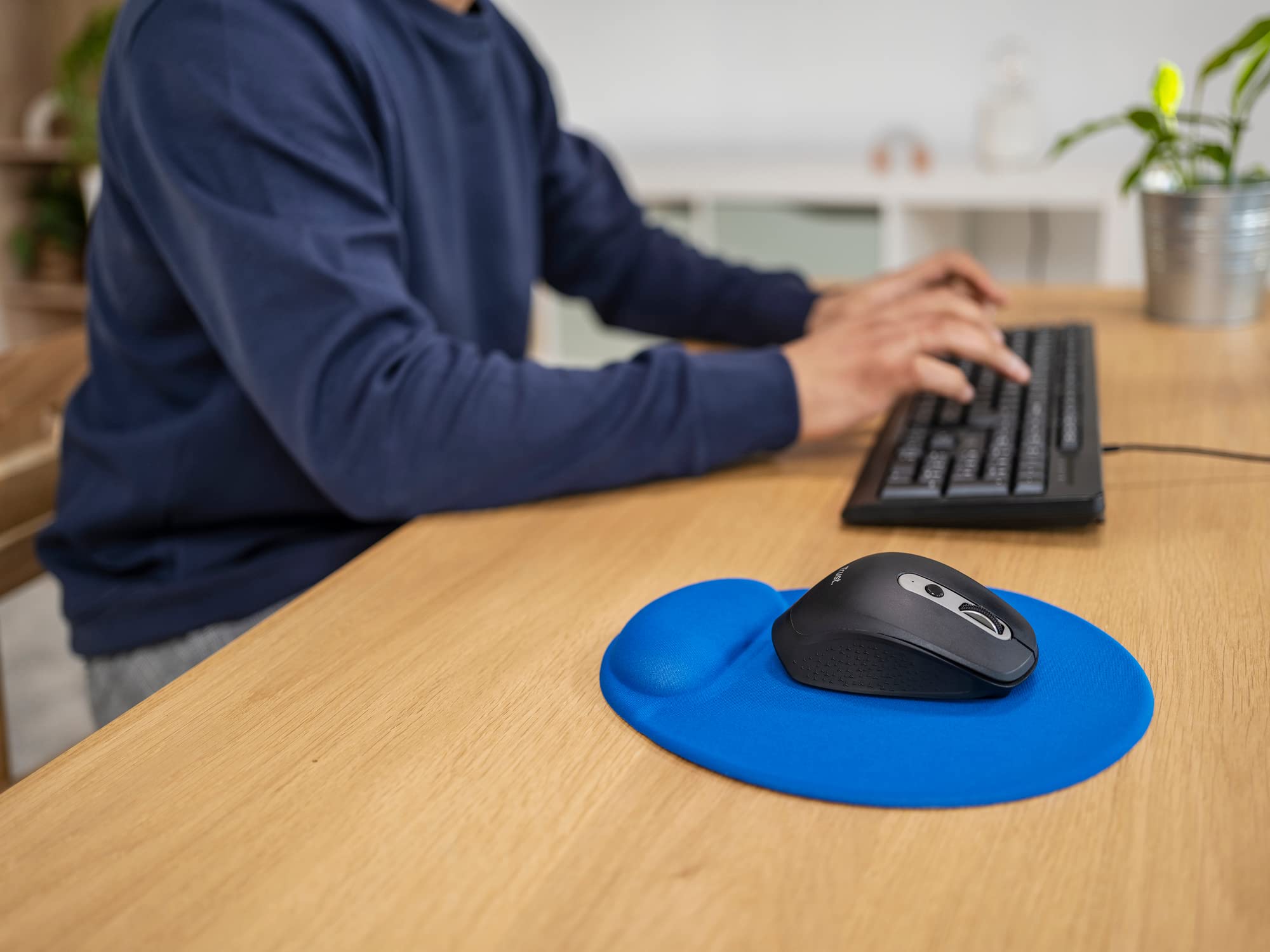TRUST Tapis de souris ergonomique BIGFOOT - bleu