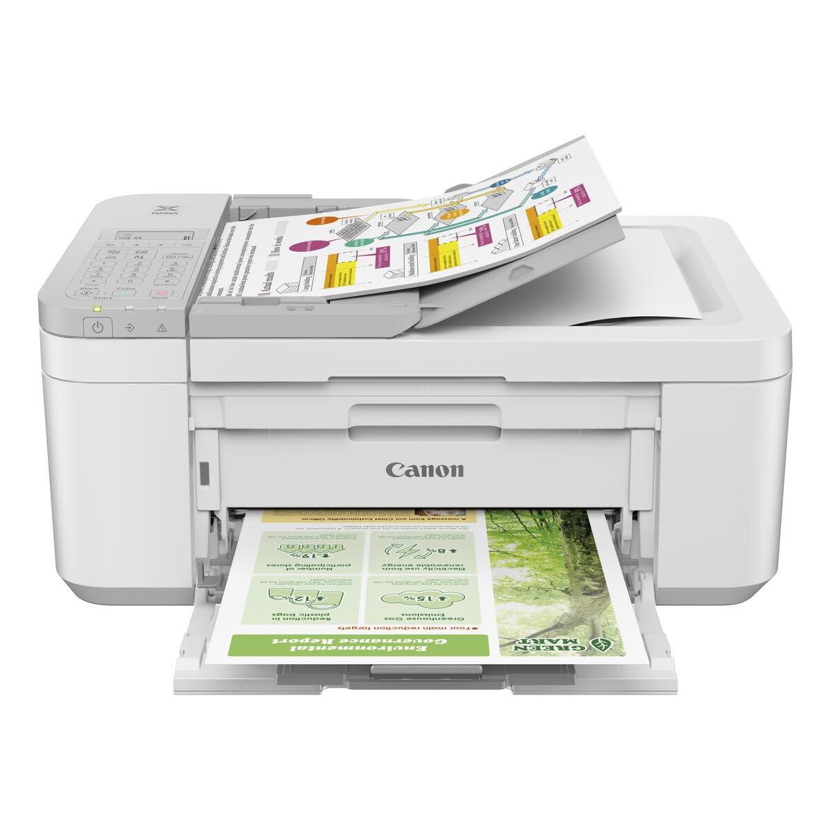 CANON PIXMA TR4756i MFP colour inkjet A4 6.4ppm Copy 8.8ipm Print 120sheets USB Wi-Fi White