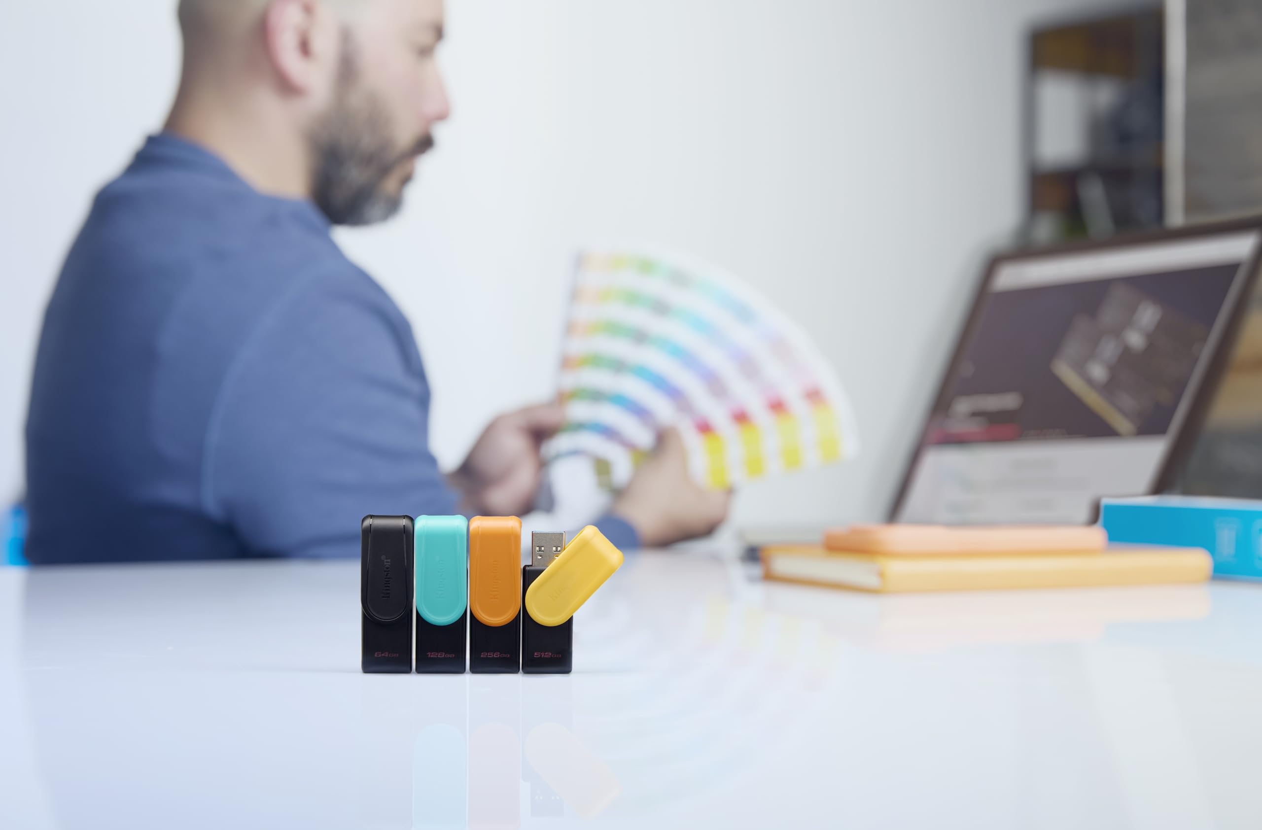 KINGSTON 128Go Portable USB 3.2 Gen 1 DataTraveler Exodia S Black/Turquoise