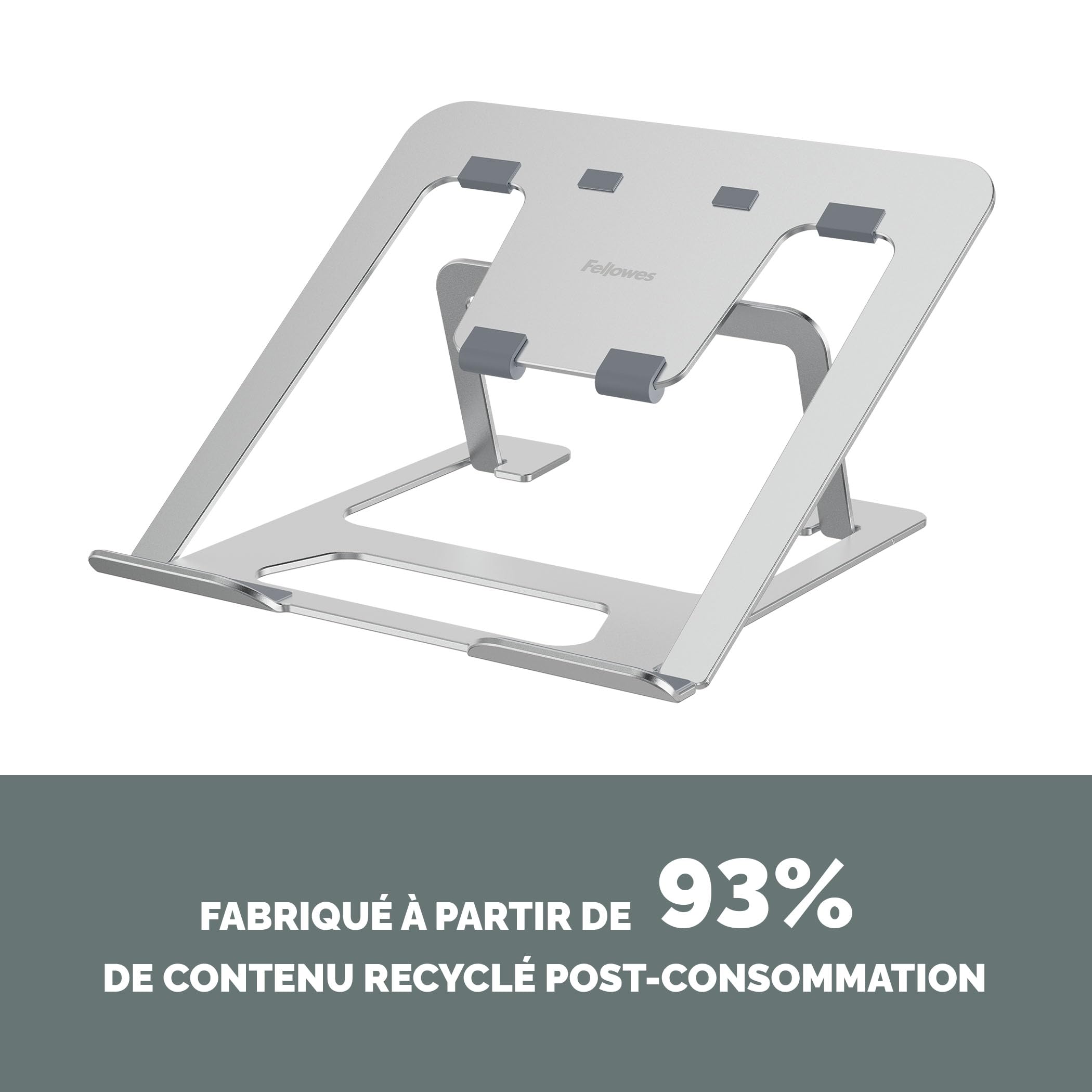 FELLOWES SUPPORT ORDINATEUR PORTABLE LAPTOP ARGENT ALUMNIA