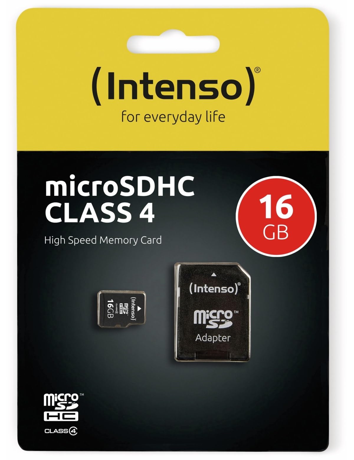 INTENSO Carte MicroSDHC Class 4 - 16 Go