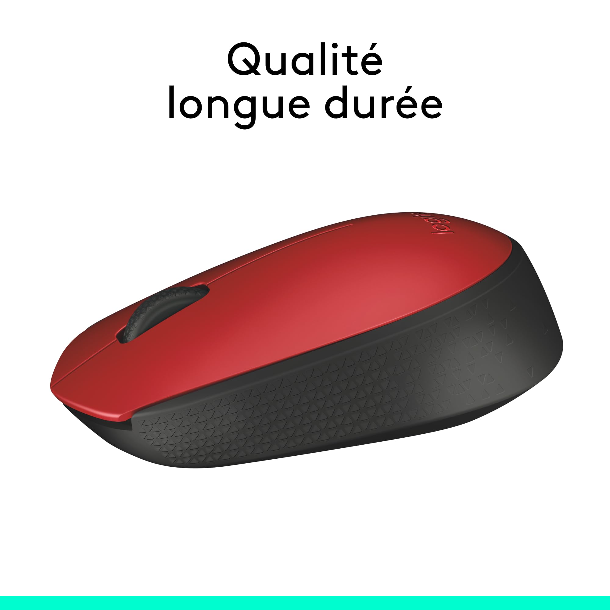 LOGITECH M171 Mouse wireless 2.4 GHz USB wireless receiver black red
