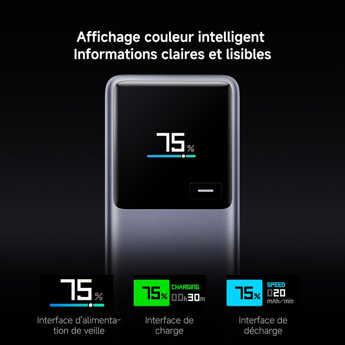 Xiaomi 165W Power Bank 10000 (Cable Intégré) Gris