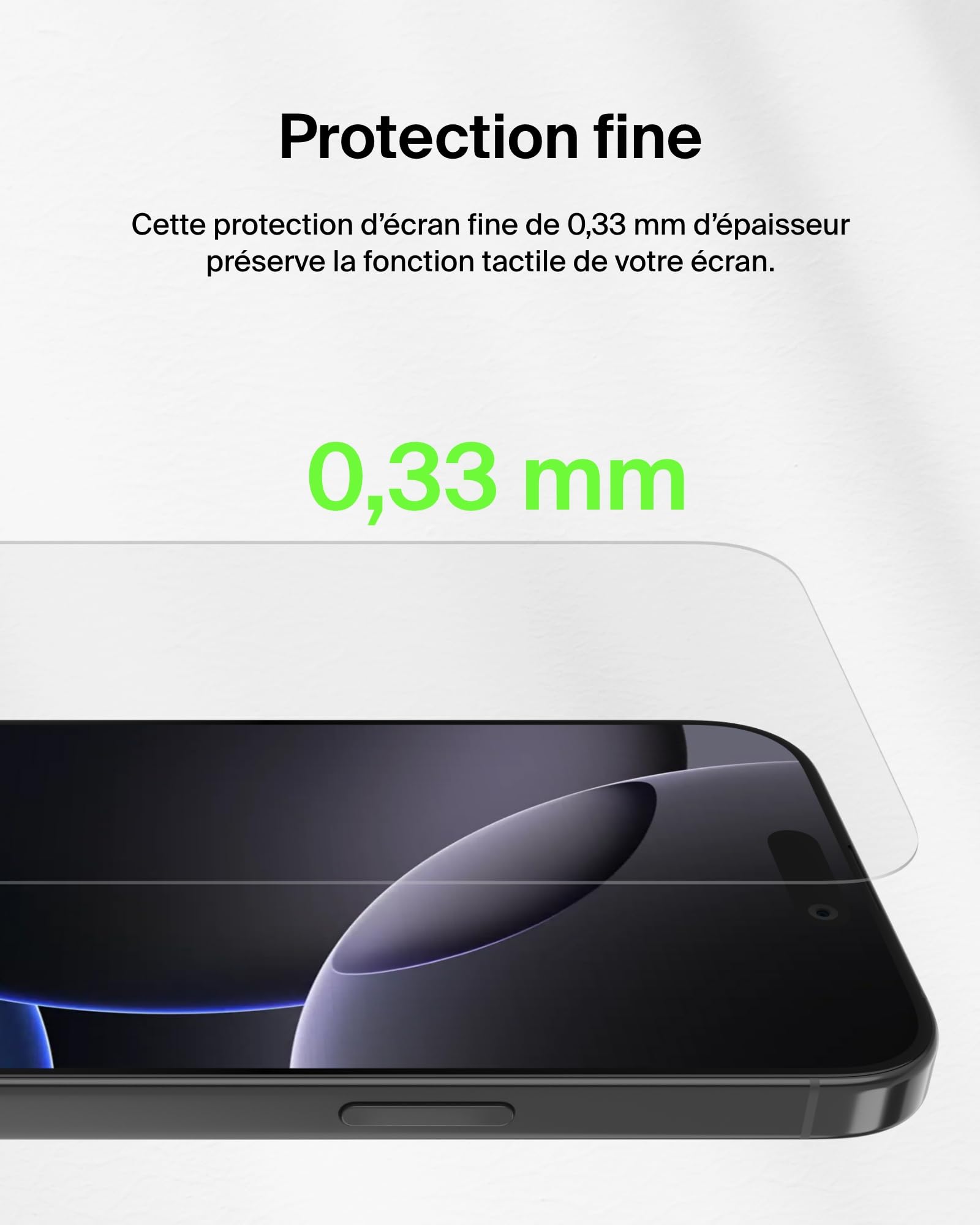 BELKIN ScreenForce Pro Tempered Glass AM Screen Protector - iPhone 16 Pro Max