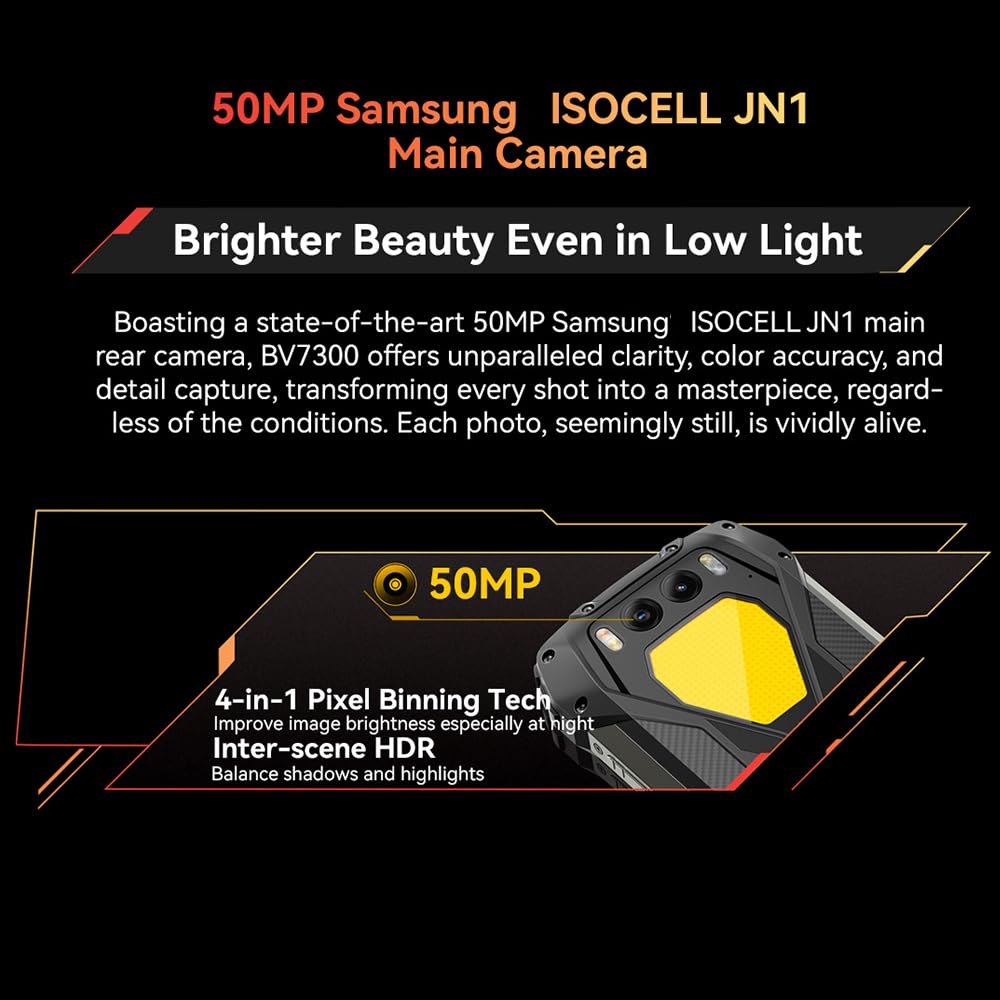 Blackview BV7300 (NFC - 6.67'' - 256 Go, 6 Go RAM - 15 000 mAh) Noir