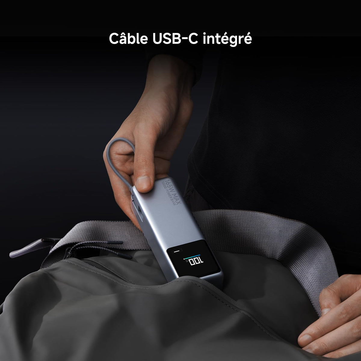 Xiaomi 165W Power Bank 10000 (Cable Intégré) Gris