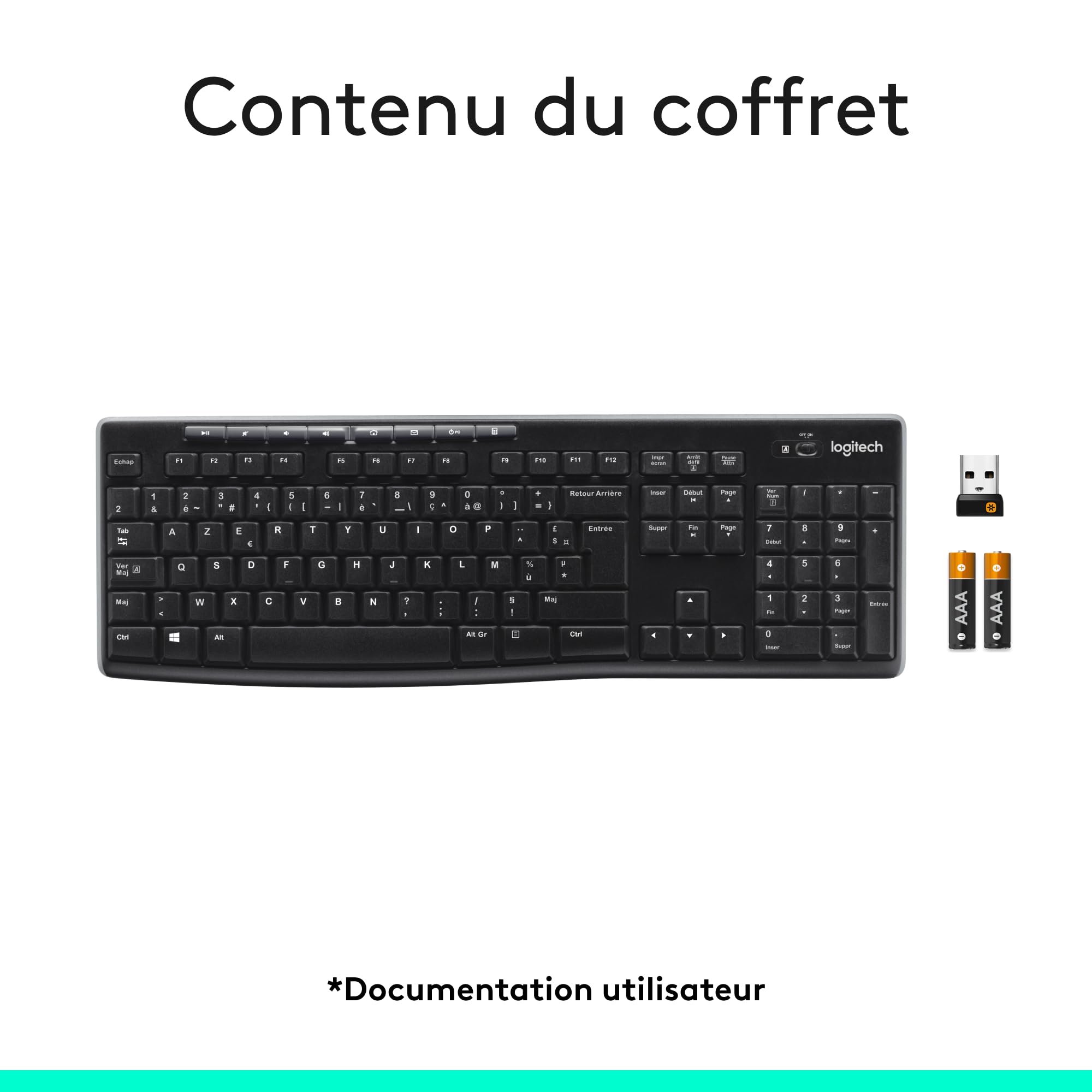 LOGITECH K270 Wireless Keyboard (FRA)