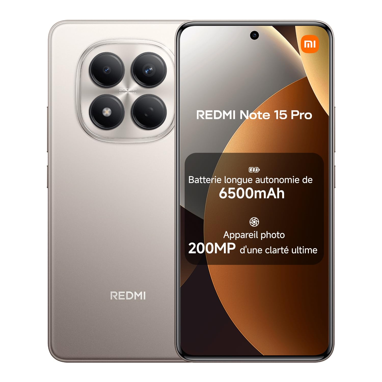 Xiaomi Redmi Note 15 Pro 4G (6.83'' - 256 Go, 8 Go RAM) Titane