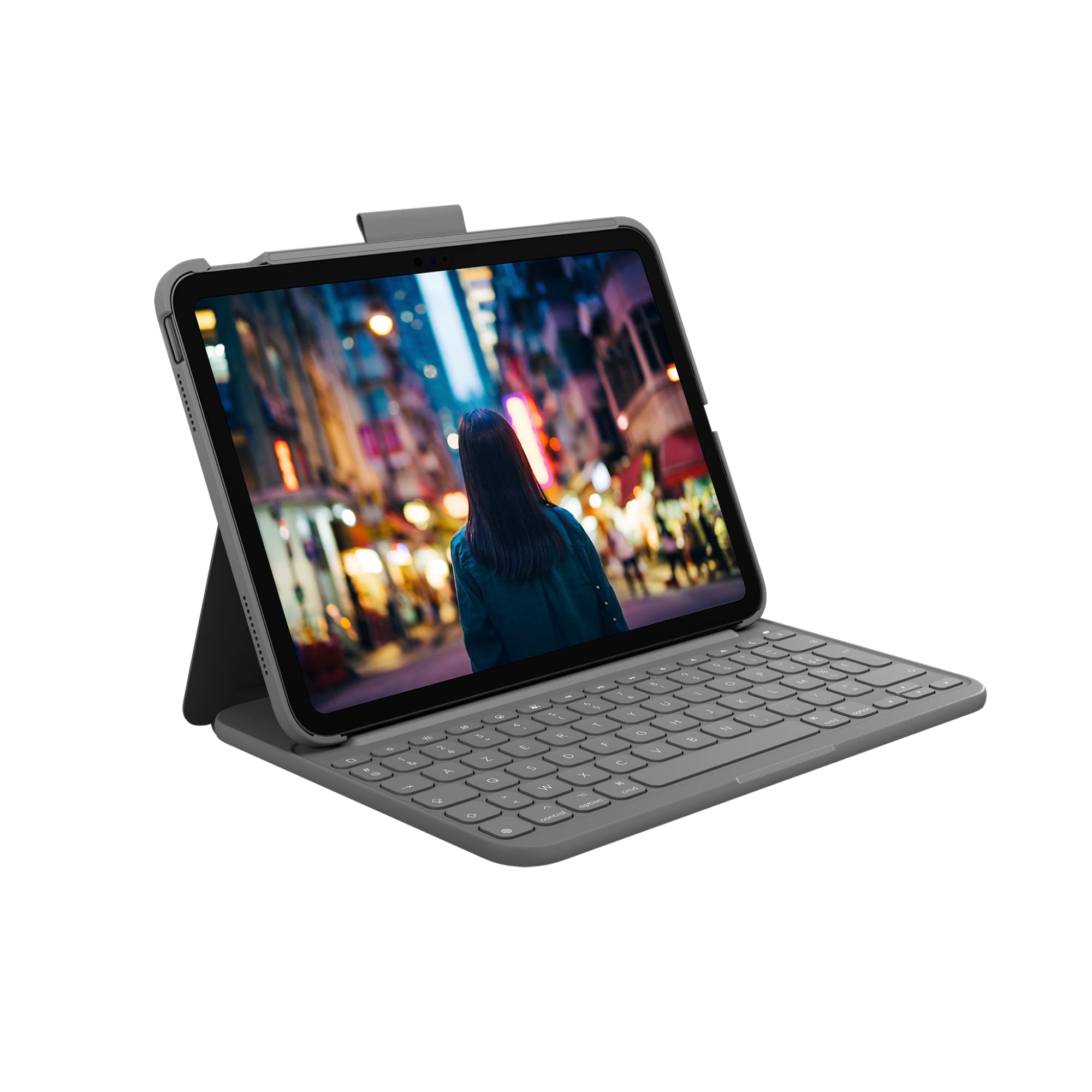LOGITECH Slim Folio for iPad 10th gen - GREY - (FR) - CENTRAL
