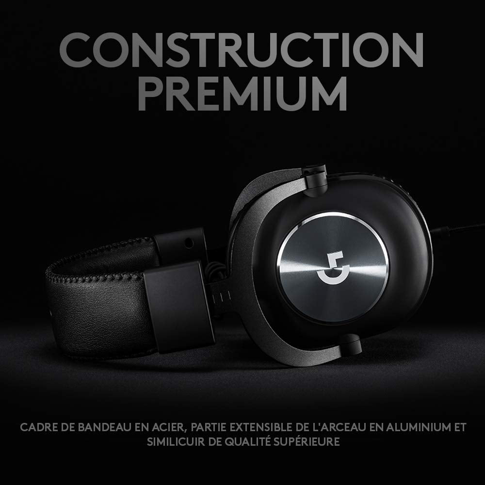 LOGITECH G Pro X Headset full size wired 3.5 mm jack noise isolating