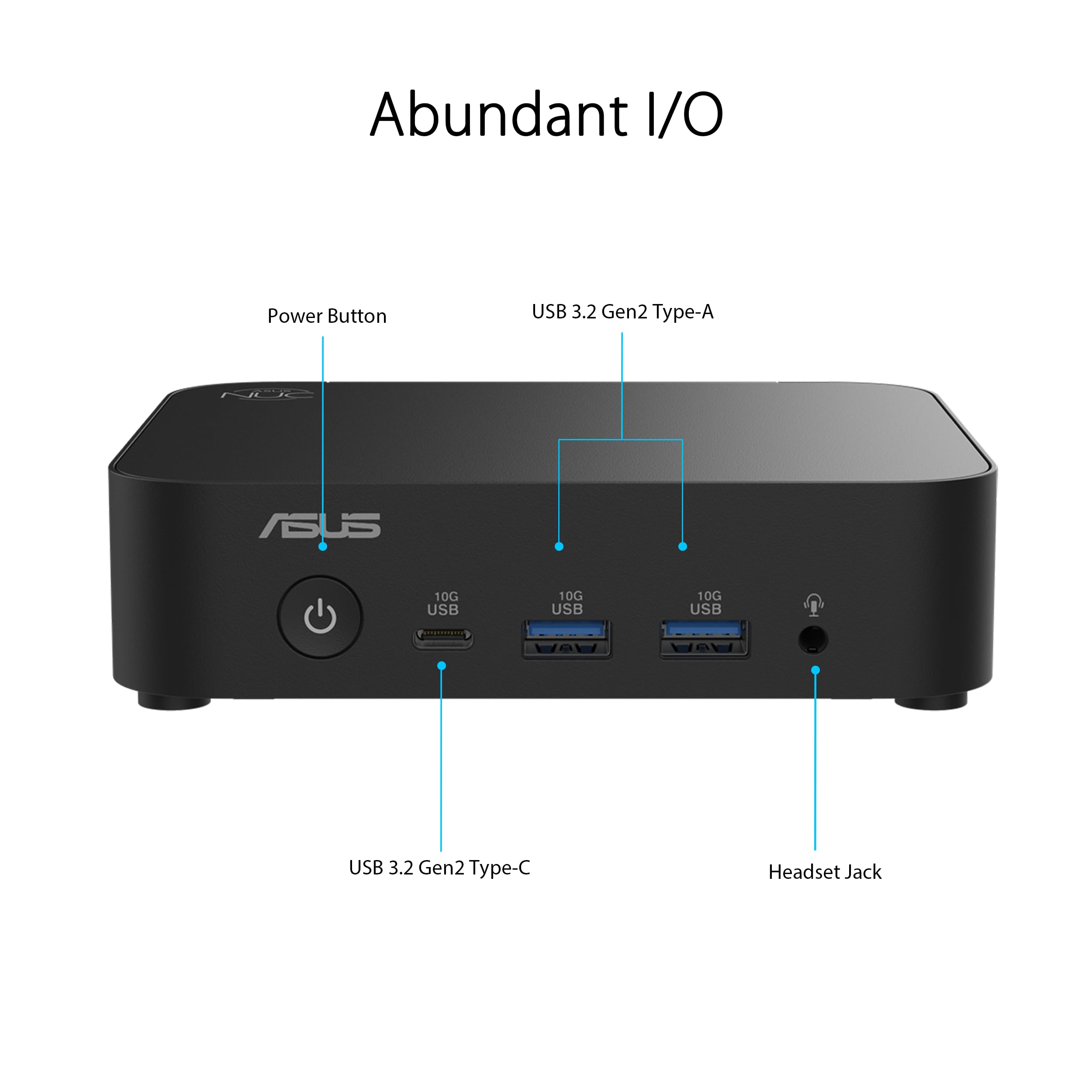 ASUS RNUC14MNK9700002 Barebone Essential Intel N97 Kit L6 EU cord
