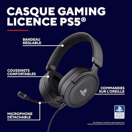 TRUST Casque gaming FORTA pour PS5 license officielle - Black
