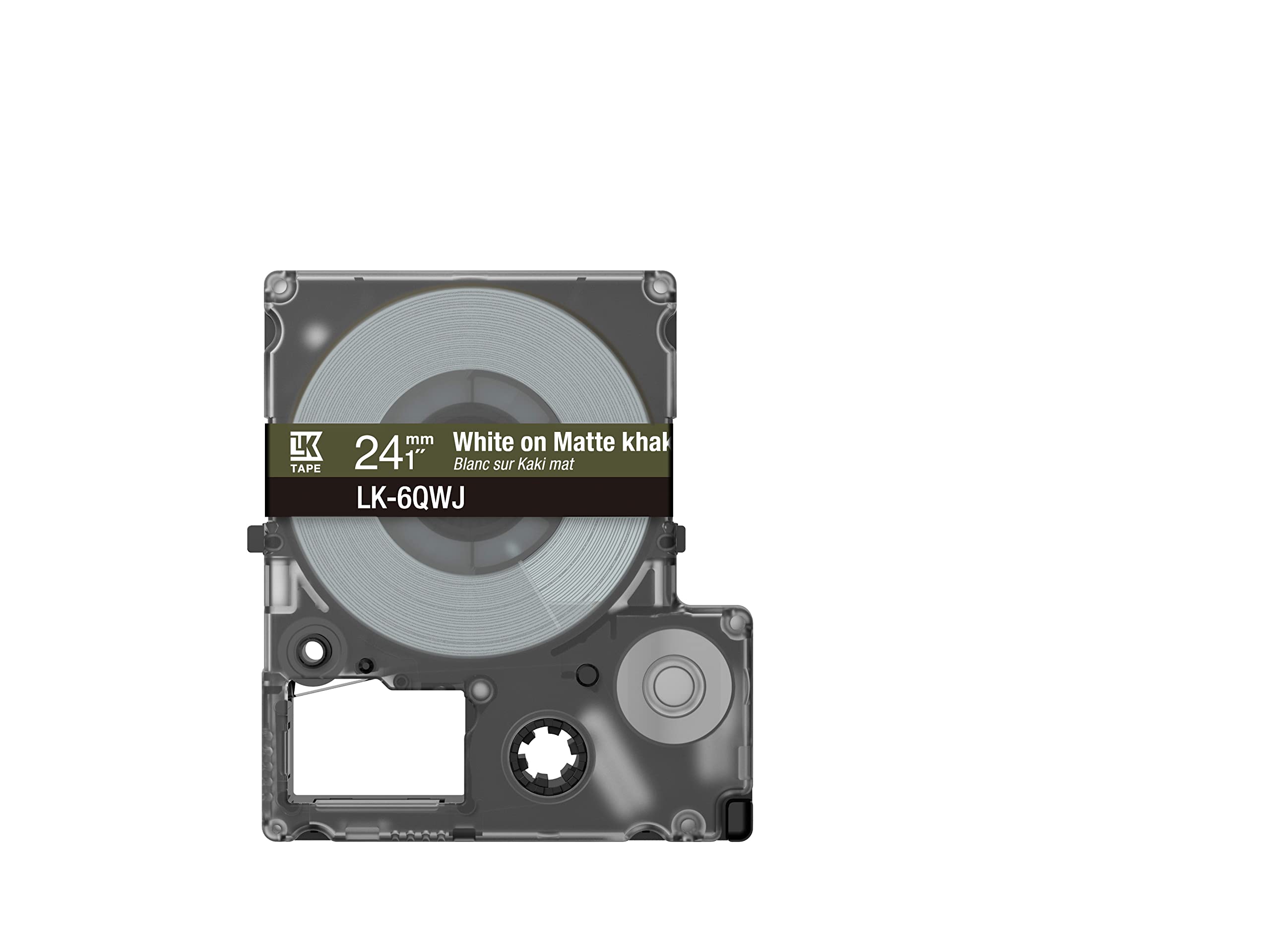 EPSON Matte Tape Khaki/White 24mm 8m LK-6QWJ