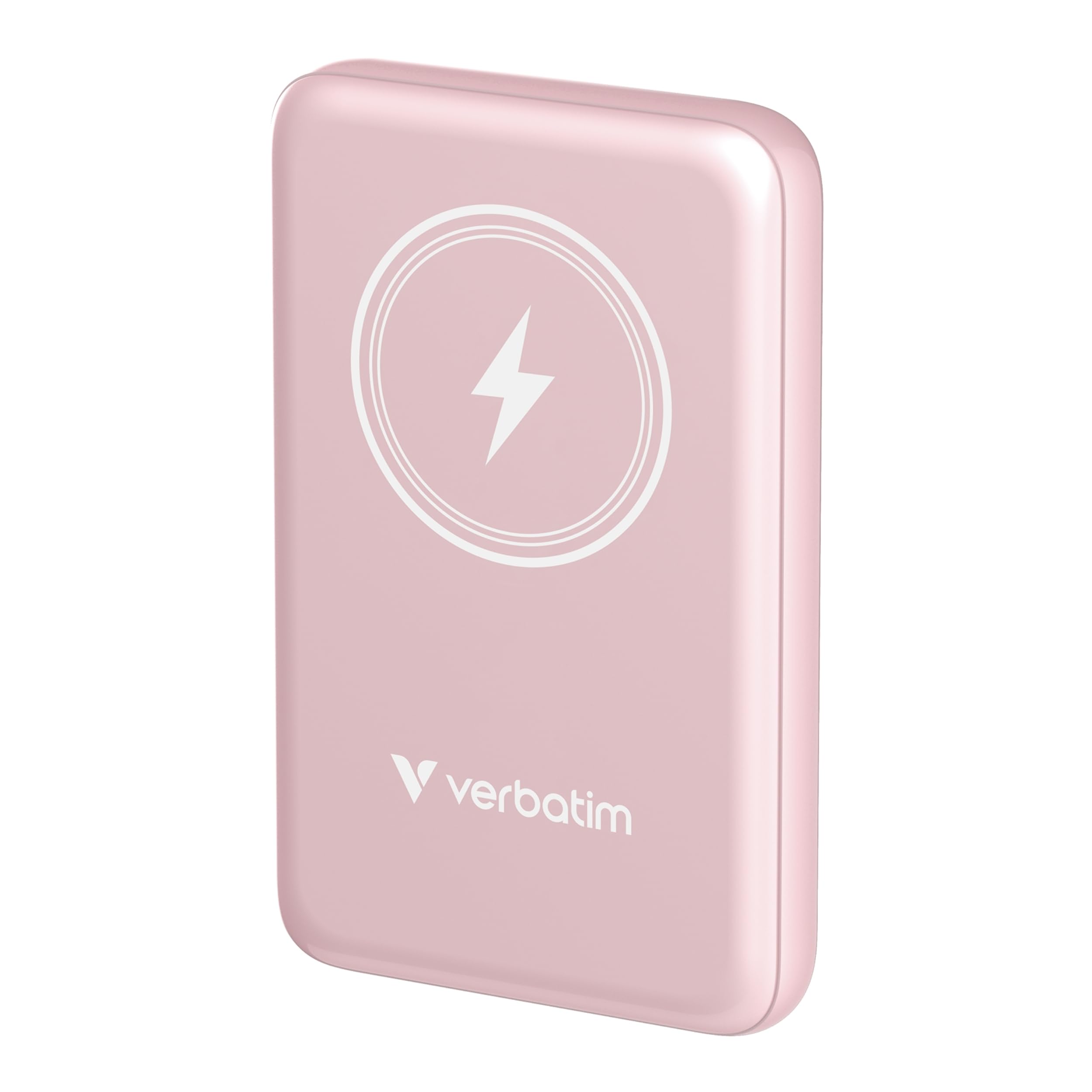 VERBATIM CHARGE N GO MAGNETIC WIRELESS POWER BANK 10000 PINK WCF (P)