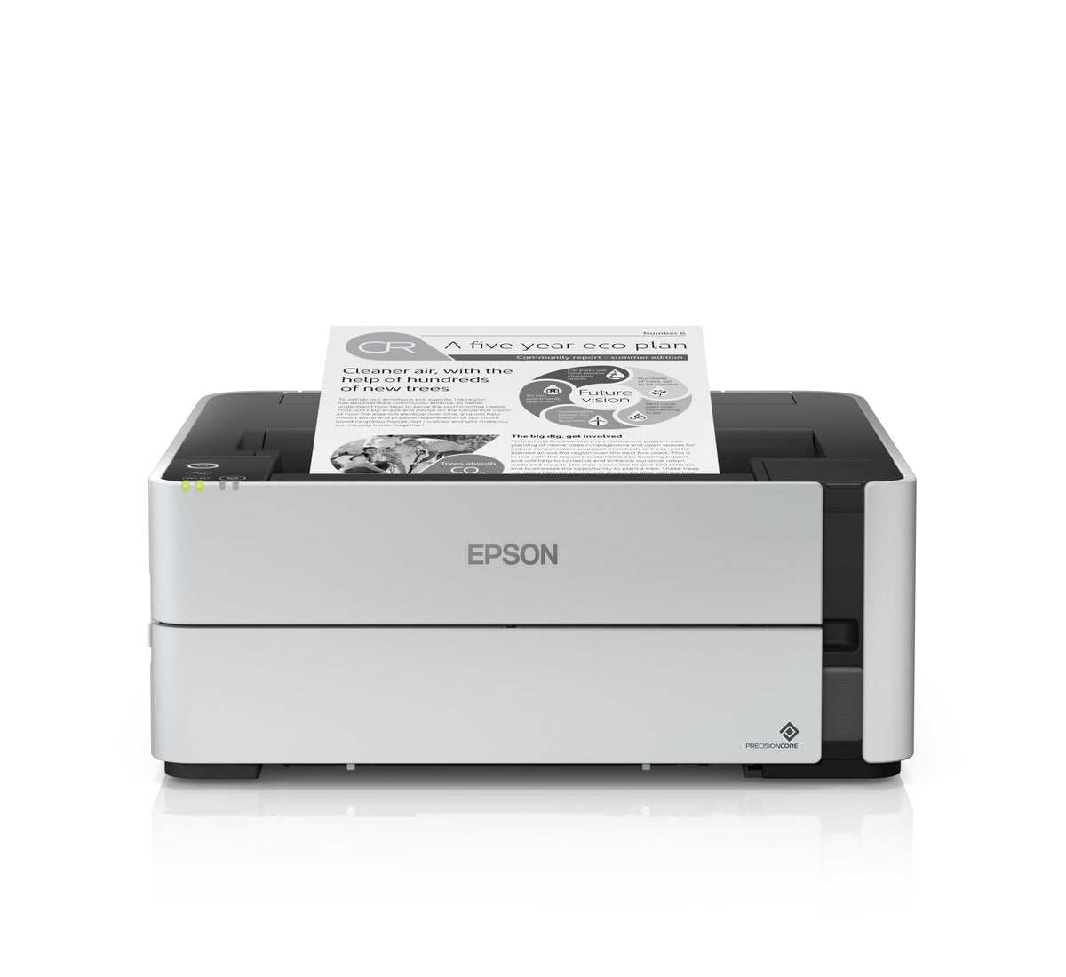 EPSON EcoTank ET-M1180 Printer Mono B/W Duplex ink-jet refillable A4 1200x2400dpi 20ppm capacity 250 sheets USB 2.0 LAN Wi-Fi