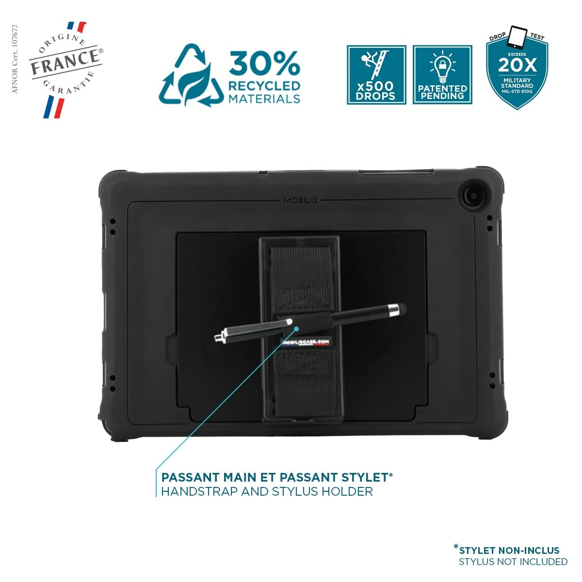 PROTECH 360° handstrap+kickstand Tab A9+