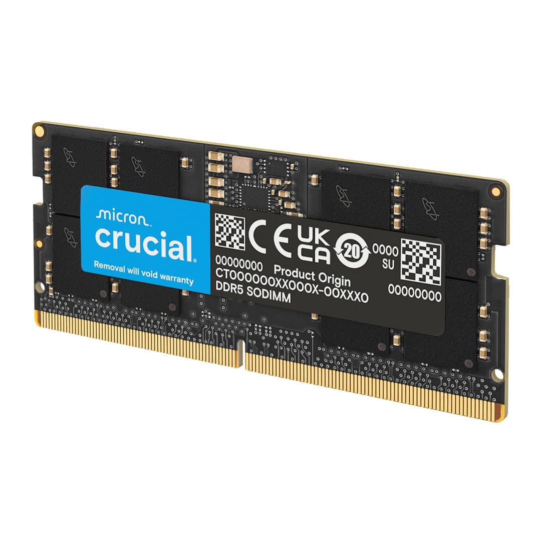 Crucial CT32G56C46S5 module de mémoire 32 Go 1 x 32 Go DDR5 262-pin SO-DIMM