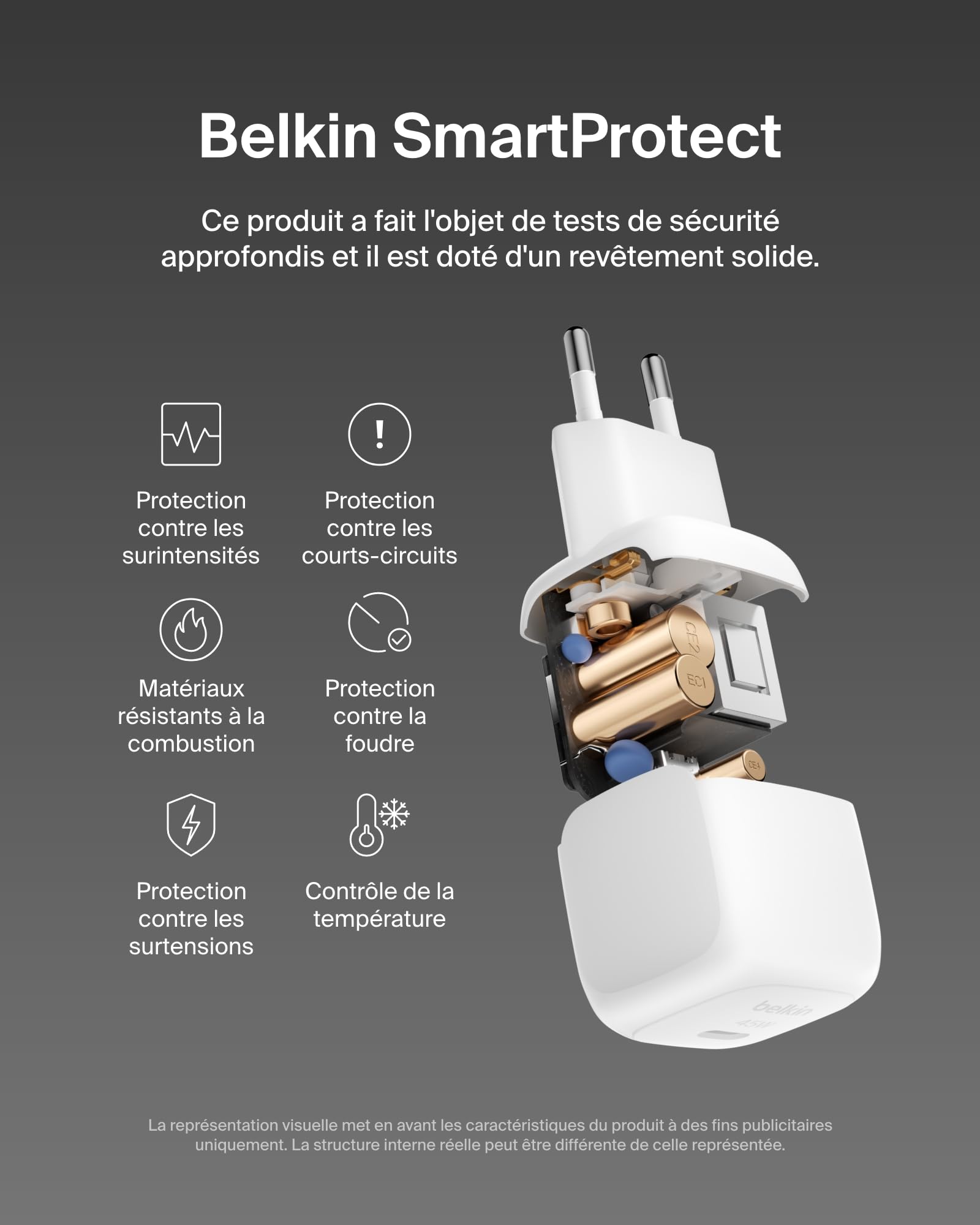 BELKIN 45W USB PD Wall Charger with PPS WHT