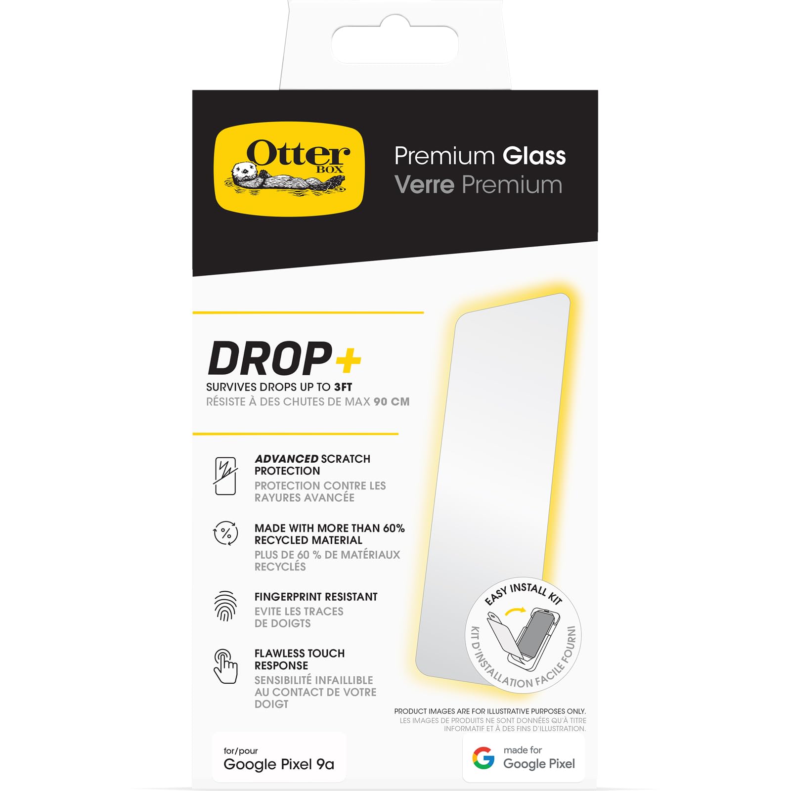 OB Premium Glass Google Pixel 9a - clear