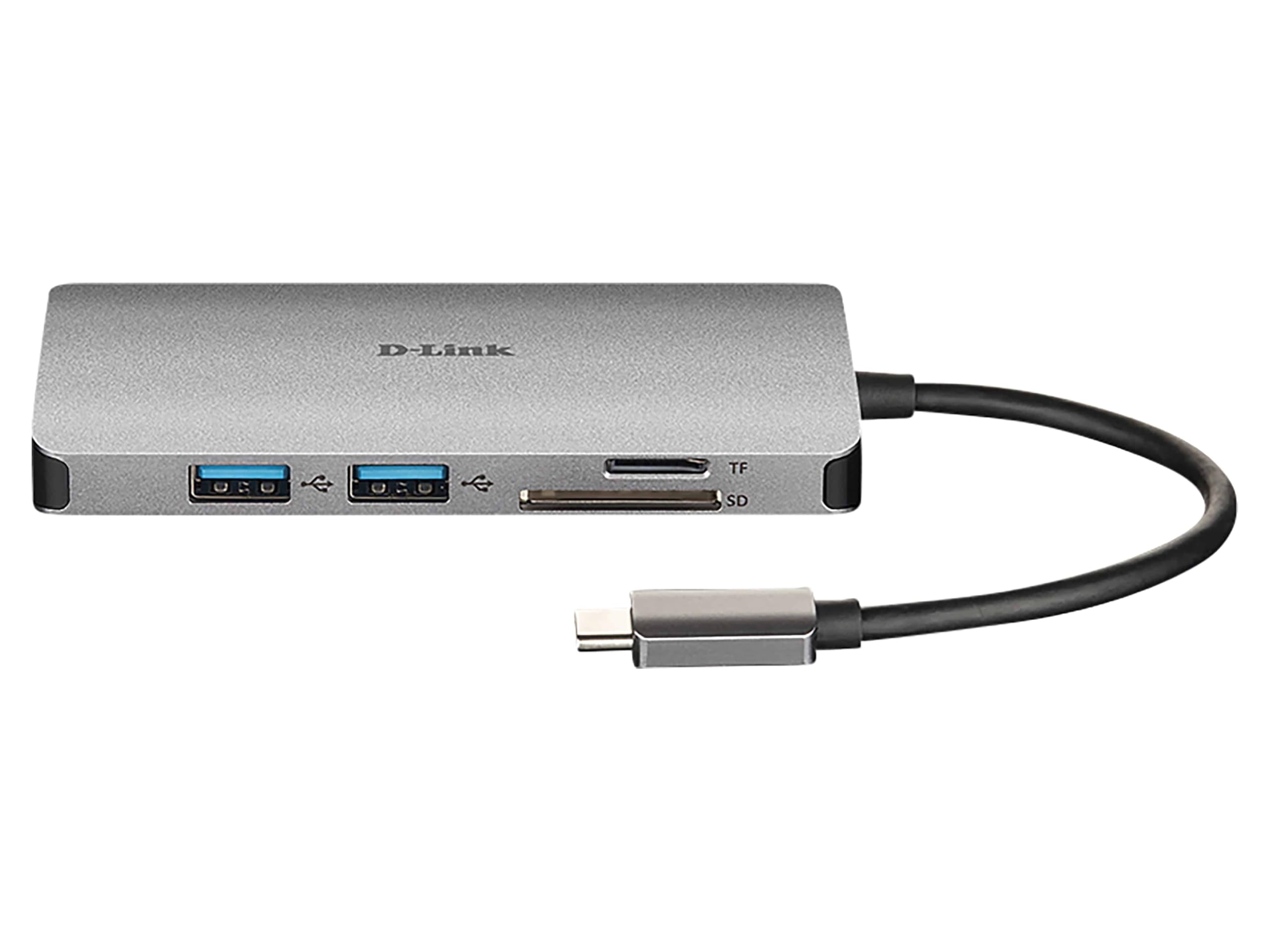 D-LINK USB-C 8-en-1 HDMI SD /microSD card reader and charging