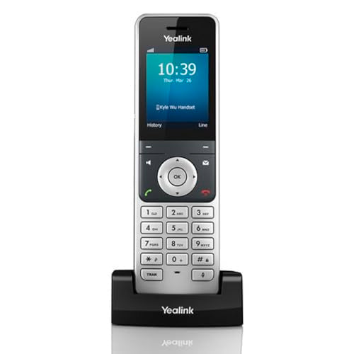Yealink 1302024 W76P Téléphone mobile IP sans fil gris 20 lignes 1000 contacts