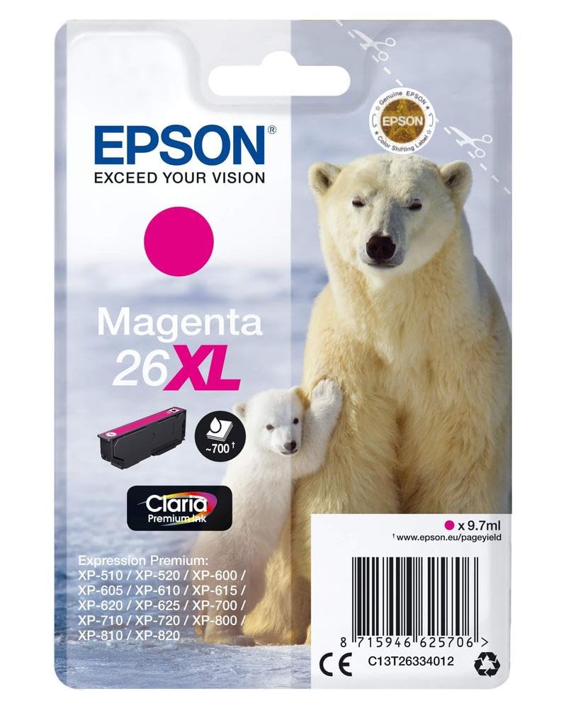 Cartouche EPSON C13T26334012 26XL - Magenta