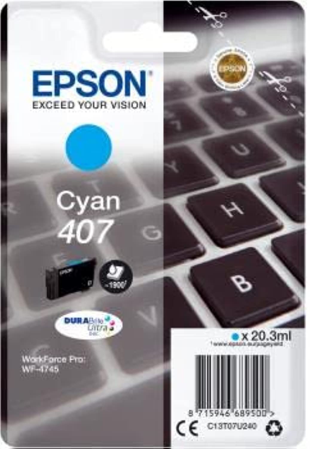 EPSON 2LB WF-4745 Series Ink Cartridge Cyan