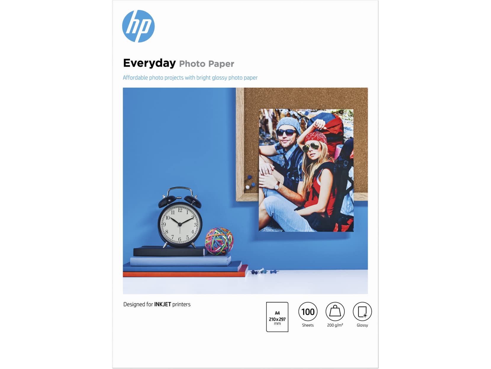 HP original Q2510A Semi-glossy photo paper Ink cartridge 200g/m2 A4 100 sheets 1-pack