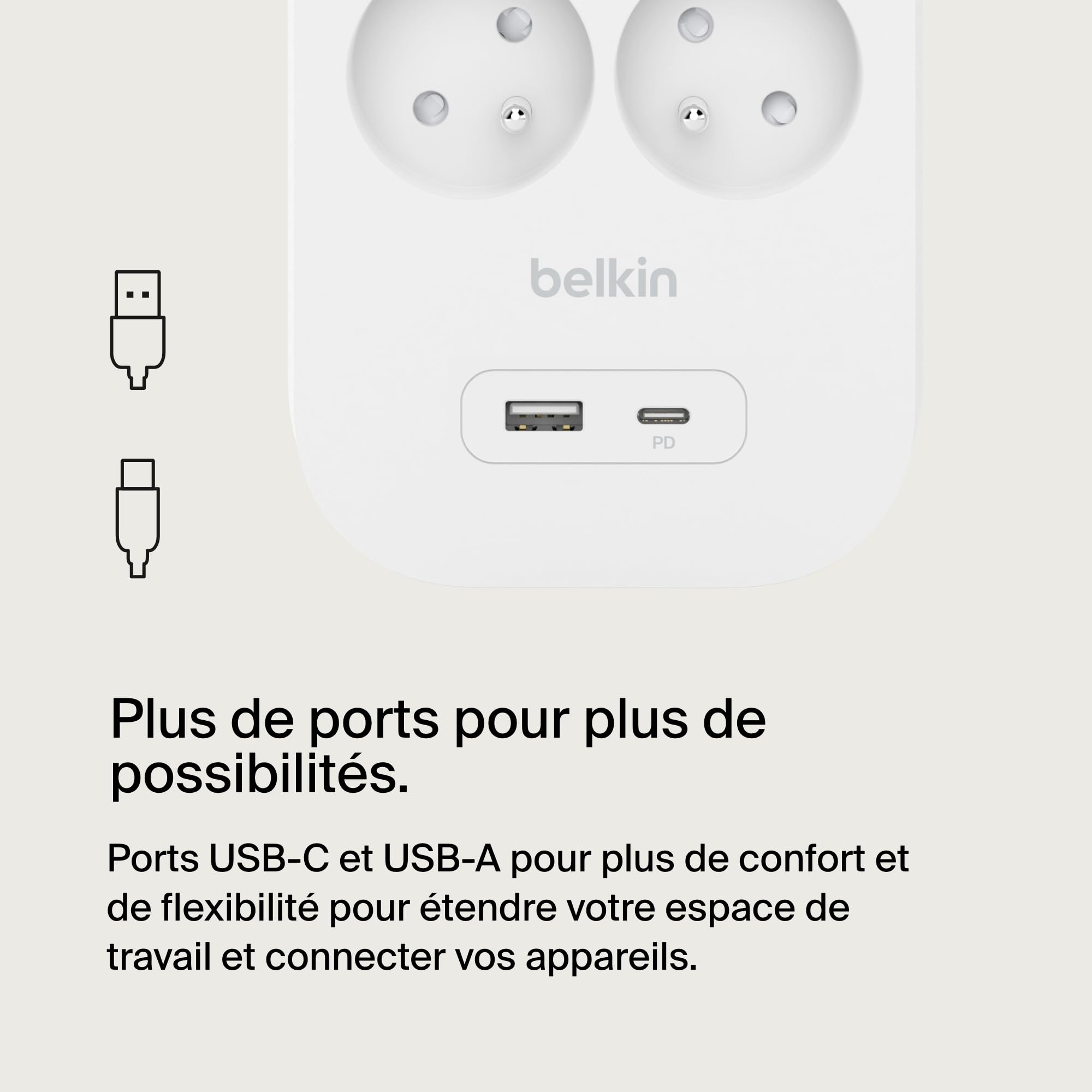 BELKIN Surge Protection with USB C 8 Outlet