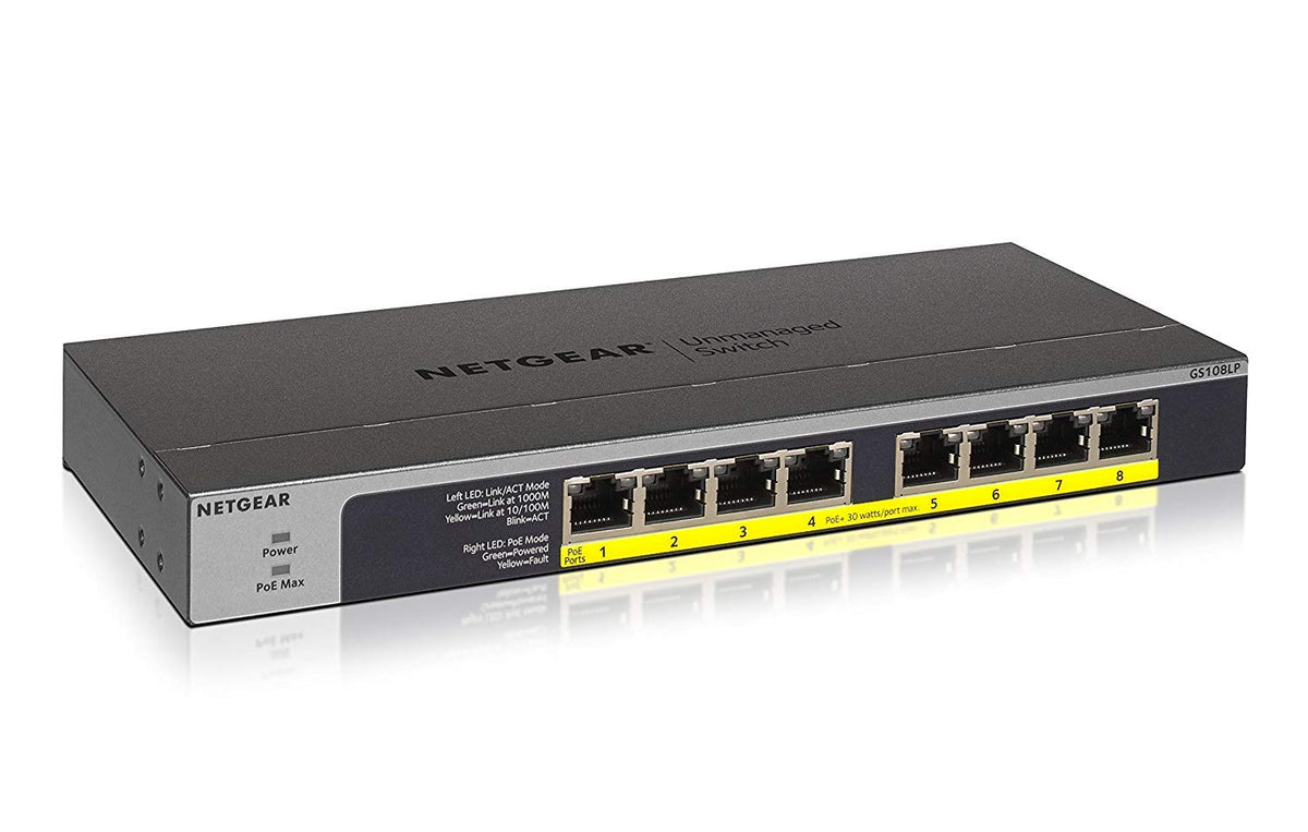 8PT POE/POE+GIGABIT UNMANAGED SWCH
