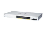 CISCO Business Switching CBS220 Smart 24-port Gigabit 4x1G SFP uplink