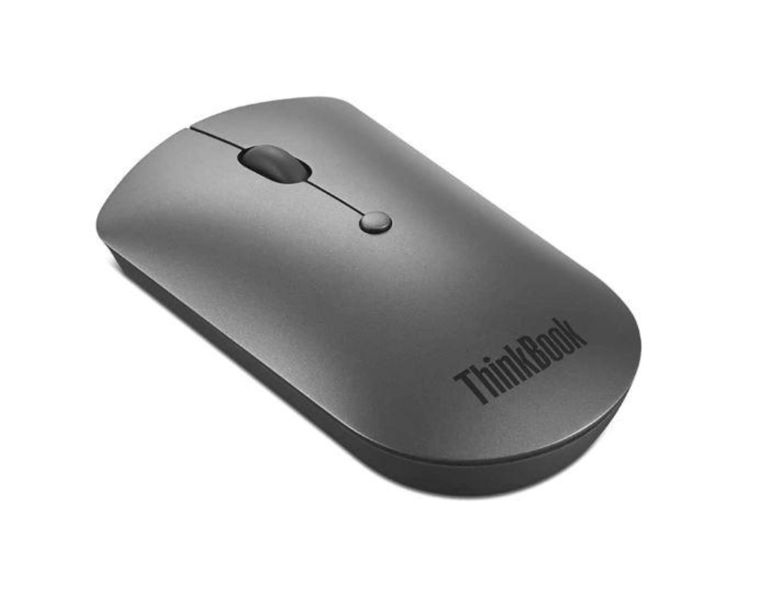 LENOVO ThinkBook Silent - Souris - droitiers et gauchers - bleu optique - 3 boutons - sans fil - Bluetooth 5.0 - gris de fer