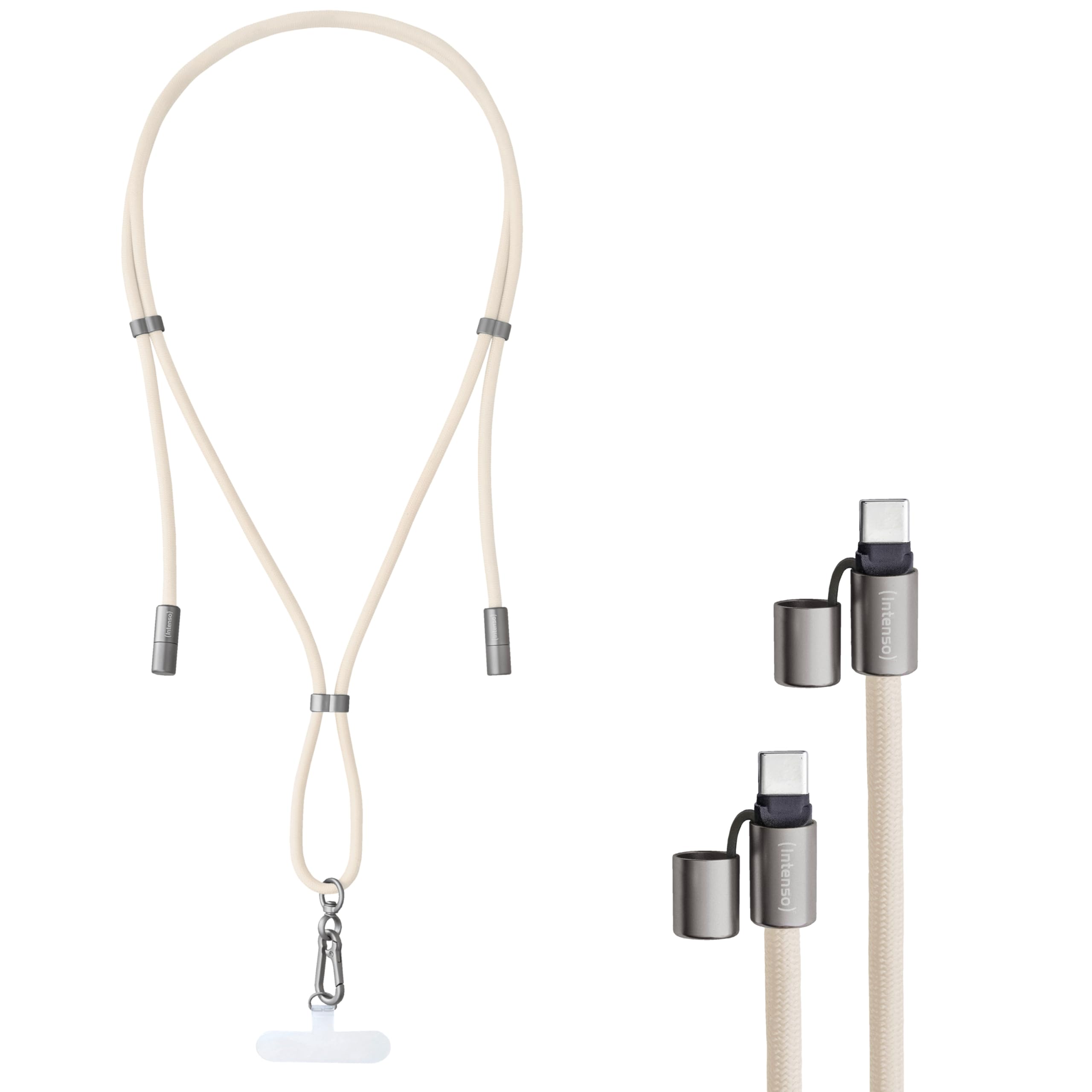 INTENSO Lanière de chargement pour téléphone portable beige