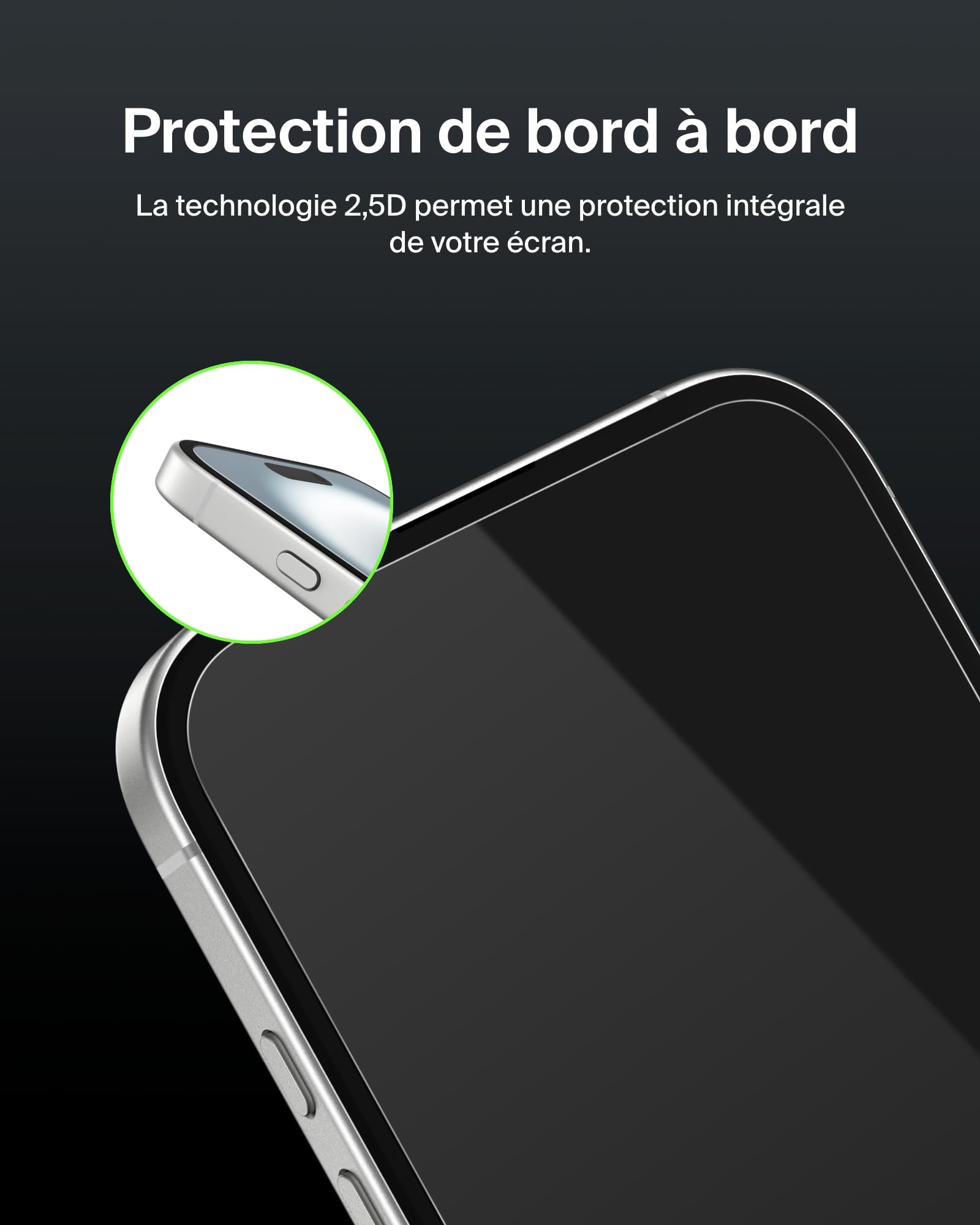 BELKIN ScreenForce Pro UltraGlass2 AM Screen Protector - iPhone 16/15/14 Pro