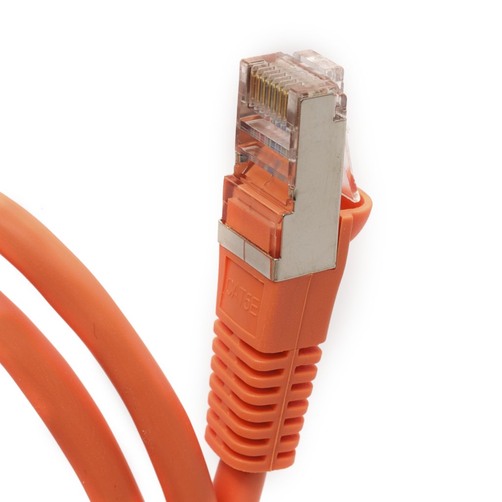 Cordon RJ45 catégorie 6 S/FTP orange - 0,3 m