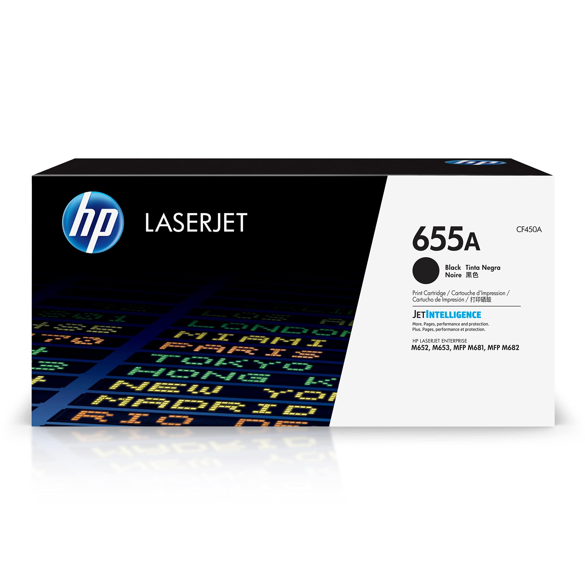HP 655A original LaserJet Toner cartridge CF450A Black