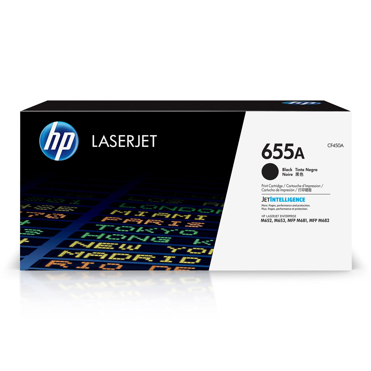 HP 655A original LaserJet Toner cartridge CF450A Black