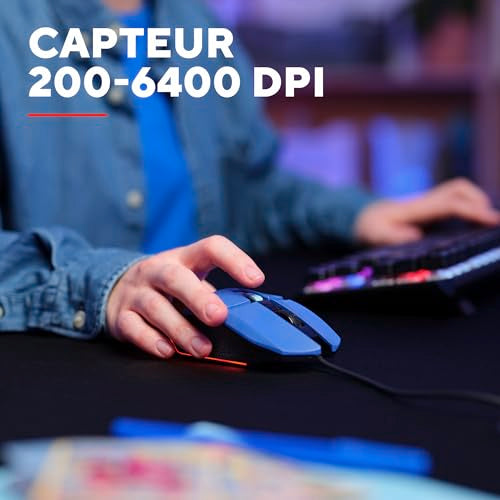 TRUST Souris gaming filaire FELOX rétroéclairée - Bleue