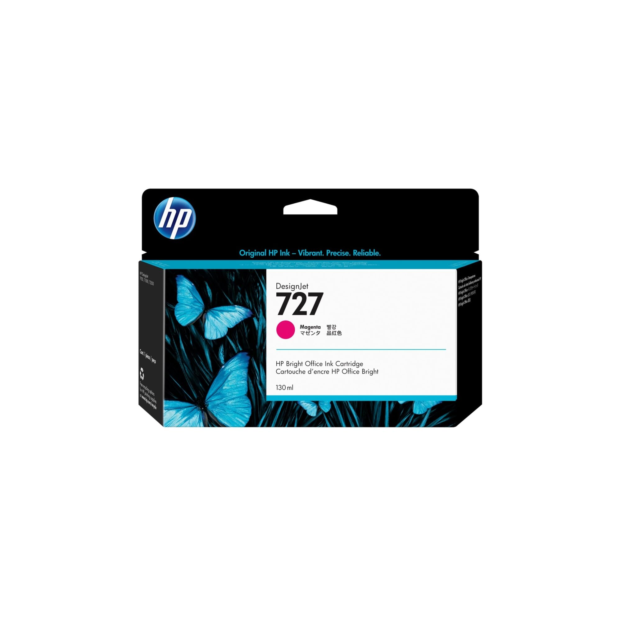 HP 727 original Ink cartridge B3P20A magenta standard capacity 130 ml 1-pack