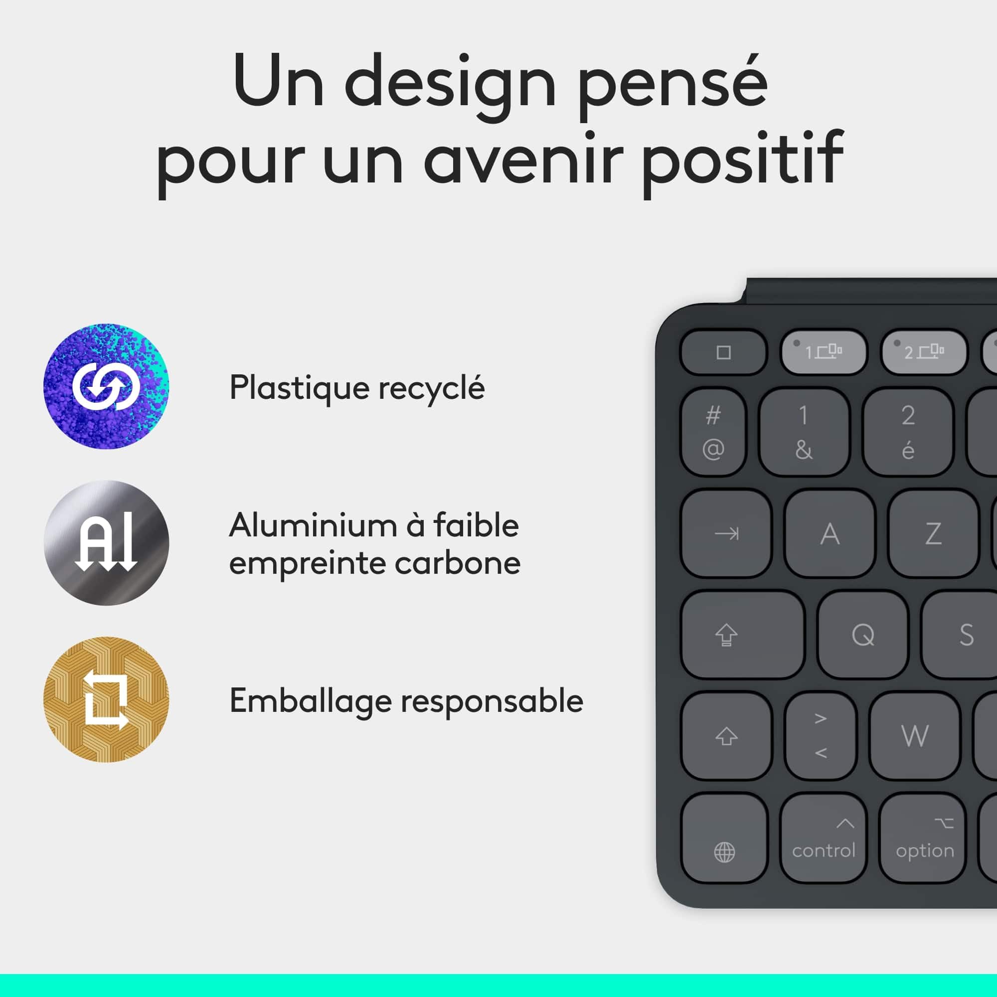LOGITECH Keys-To-Go 2 - Graphite (FR)