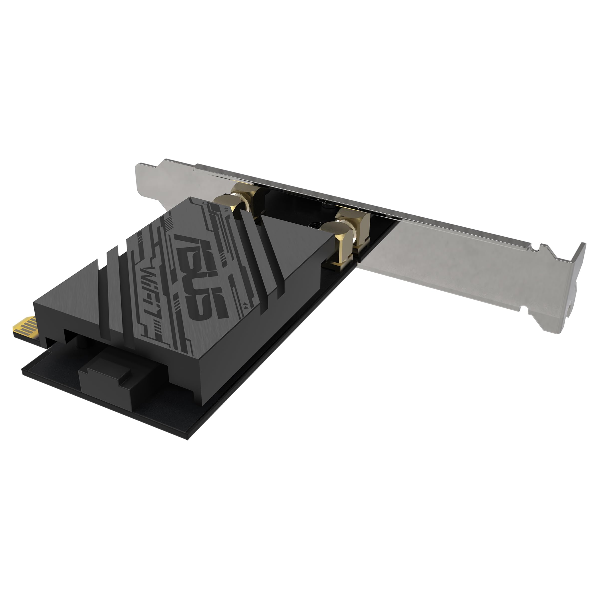 ASUS PCE-BE92BT WiFi 7 PCI-E Adapter with 2 external antennas and magnetized base