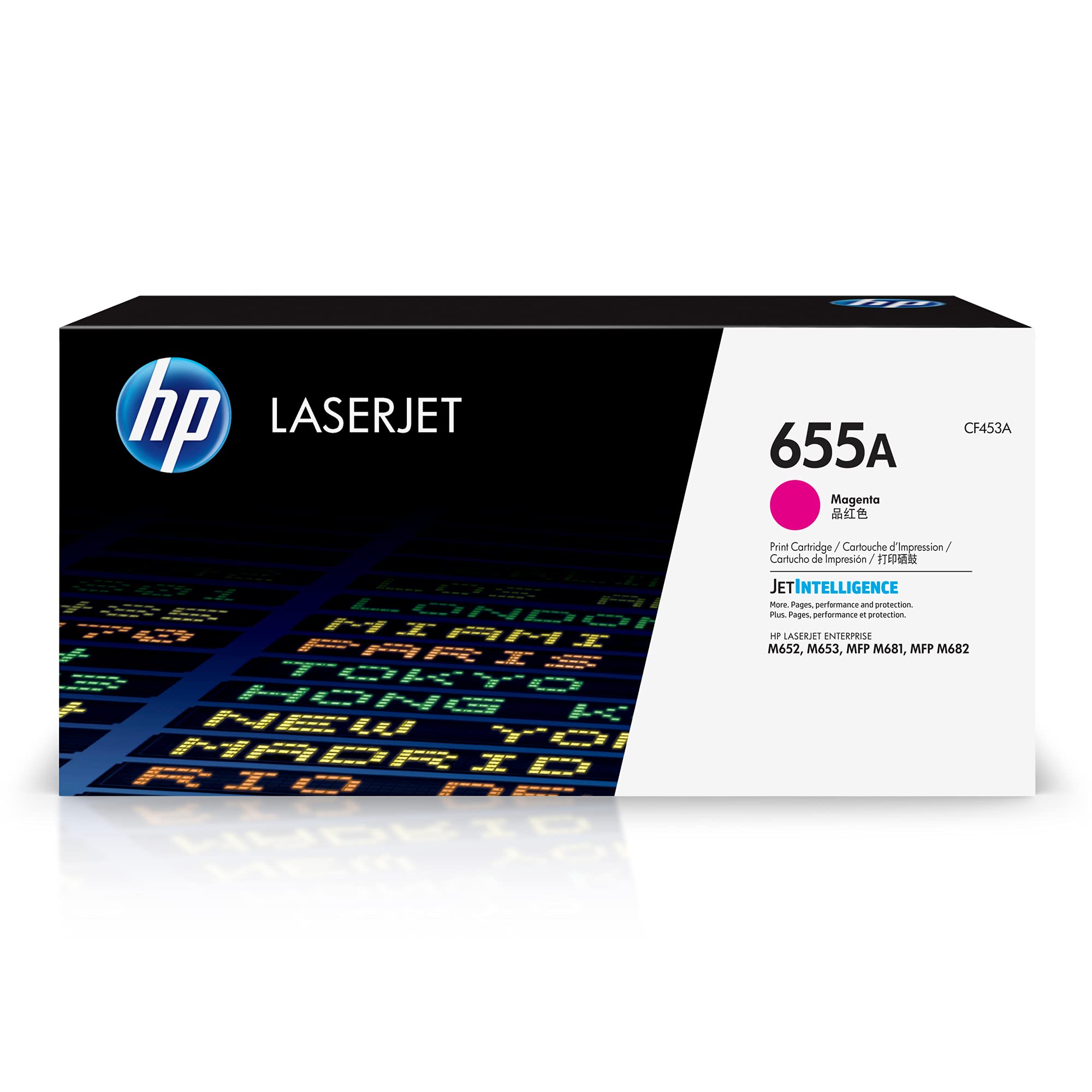 HP 655A original LaserJet Toner cartridge CF453A Magenta